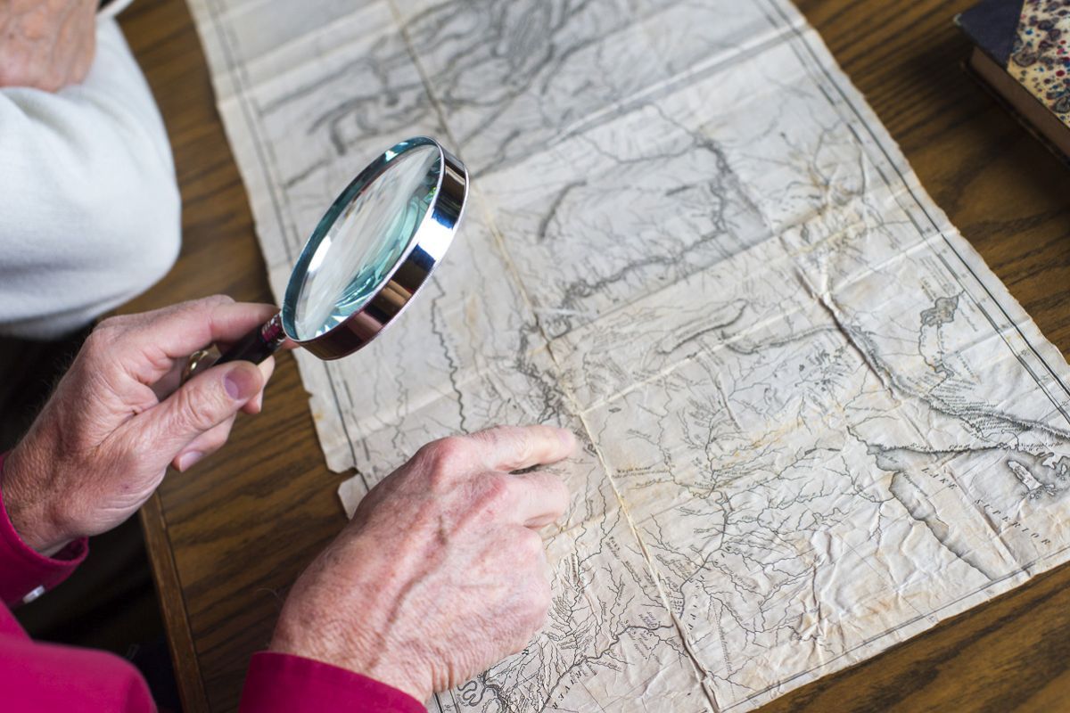 Mike Wurtz, Lewis and Clark map
