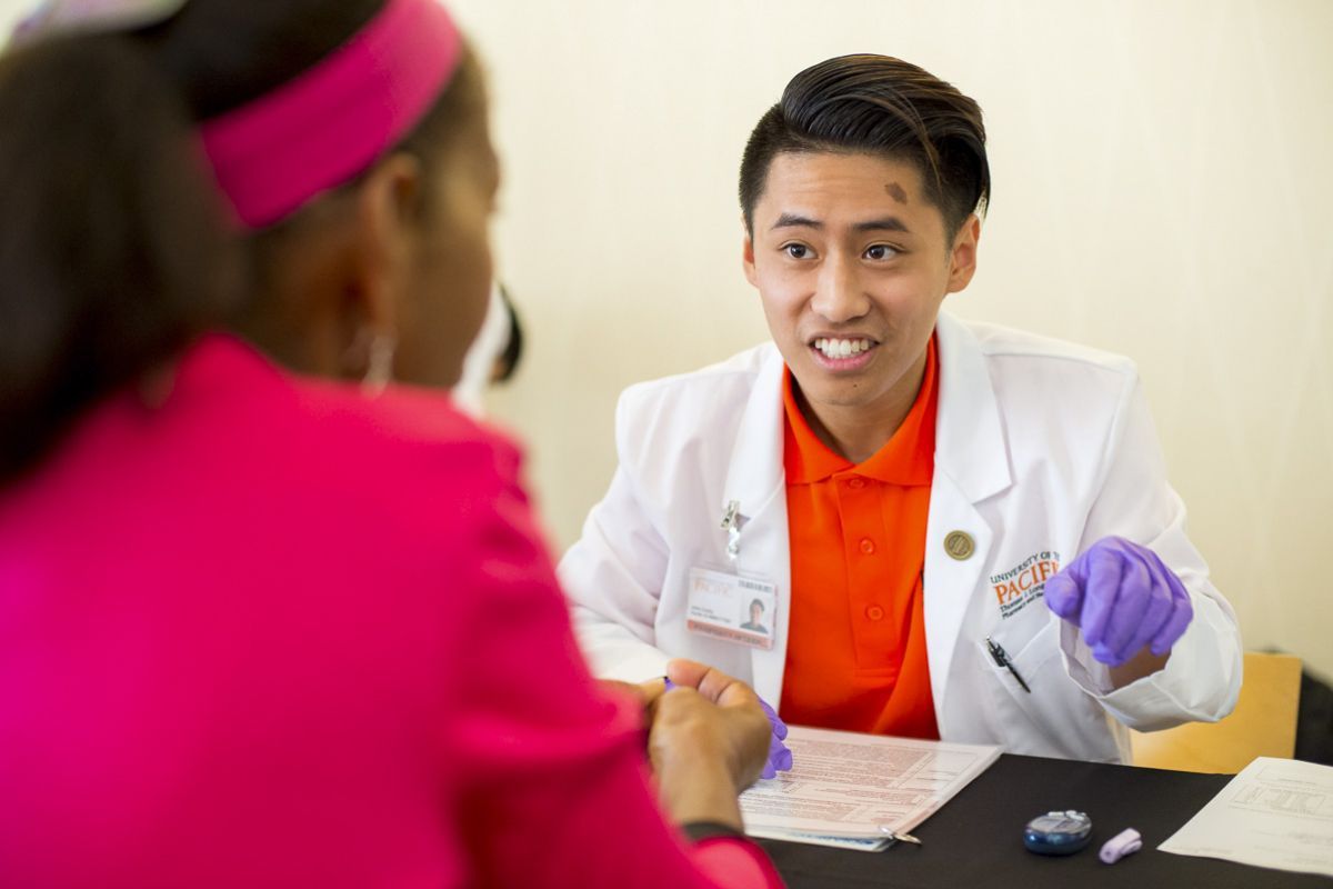 Student receiving health services