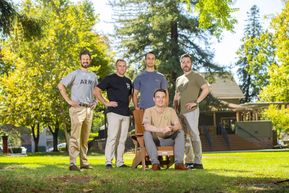 student veterans at the Sacramento campus