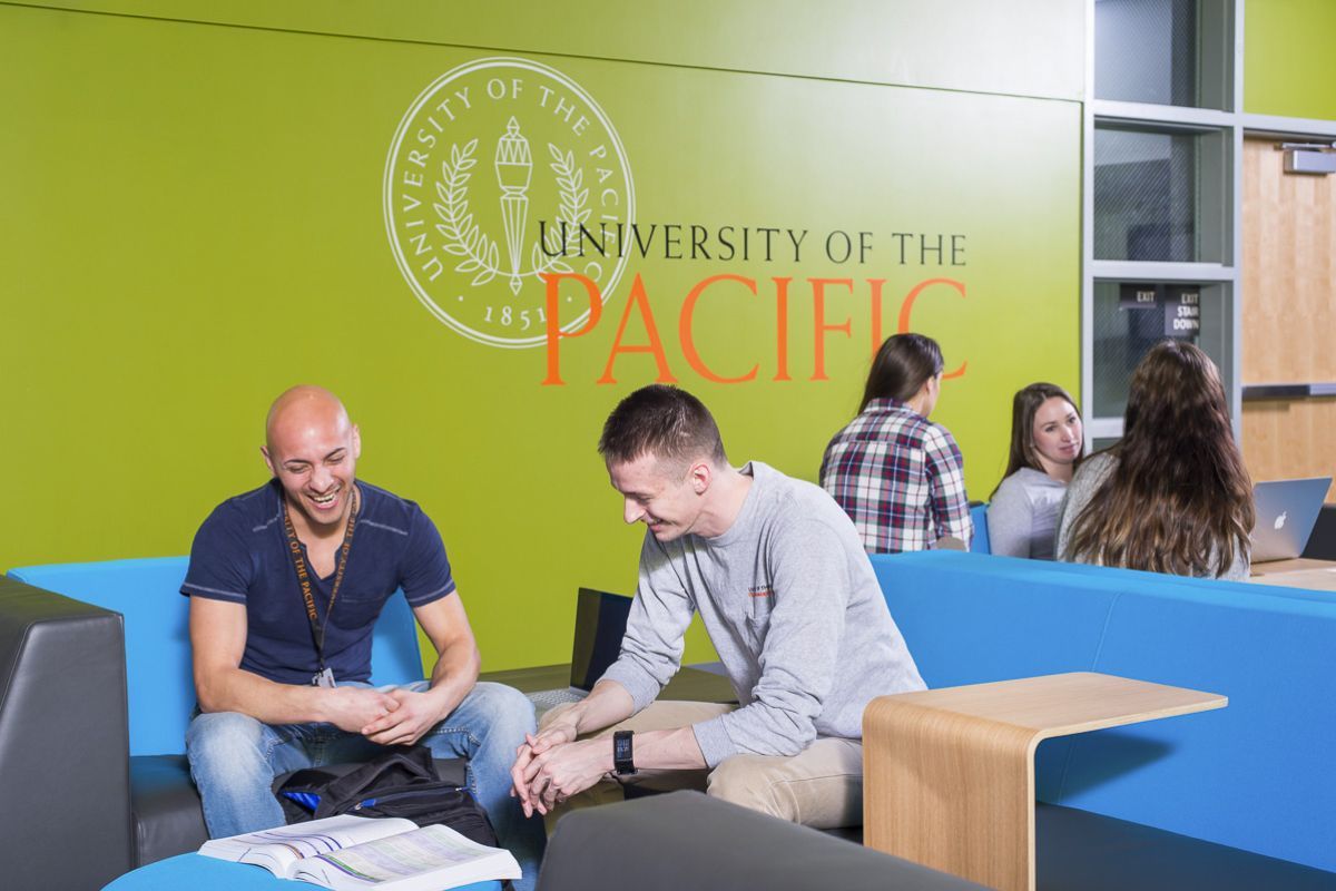 students studying in a common area