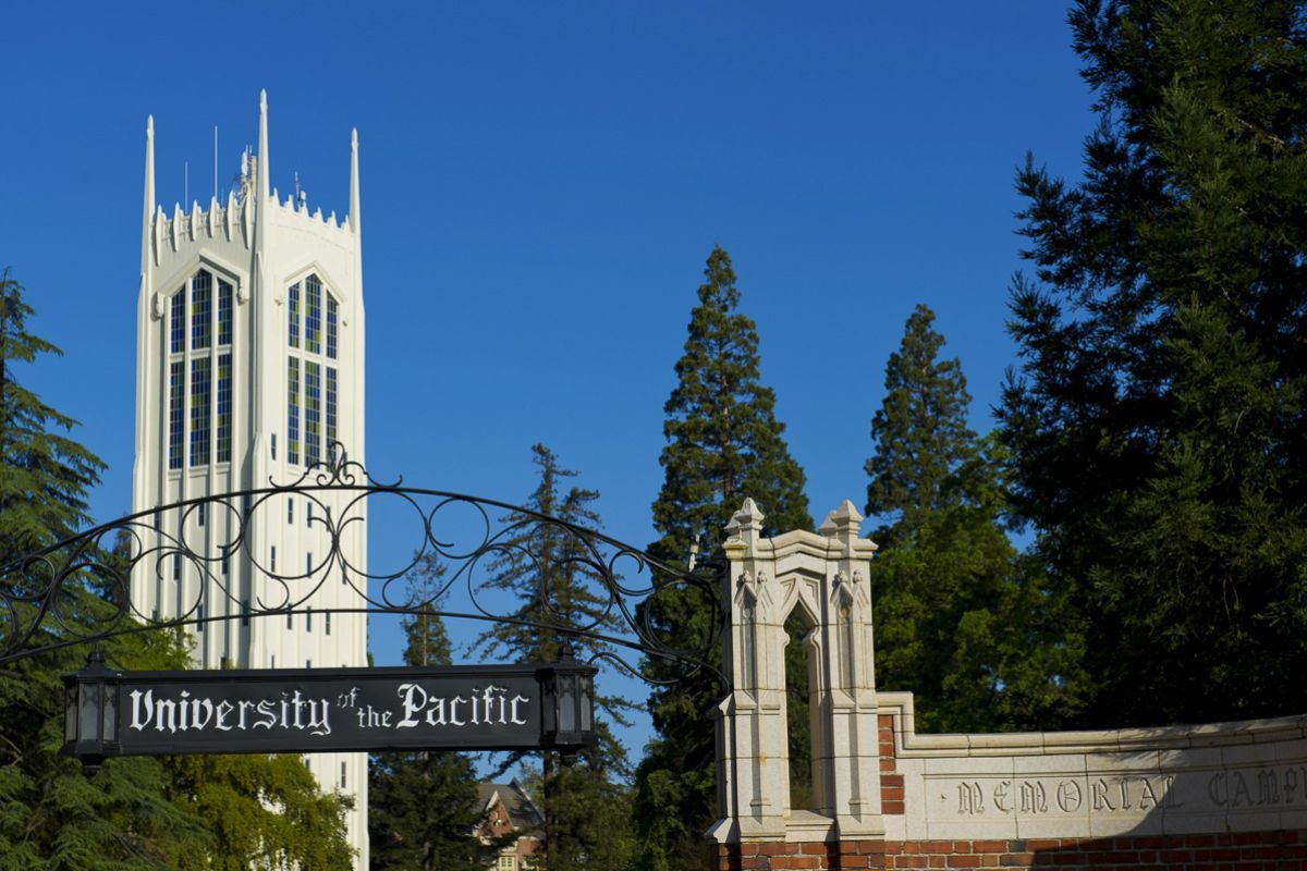 University of the Pacific's front gate
