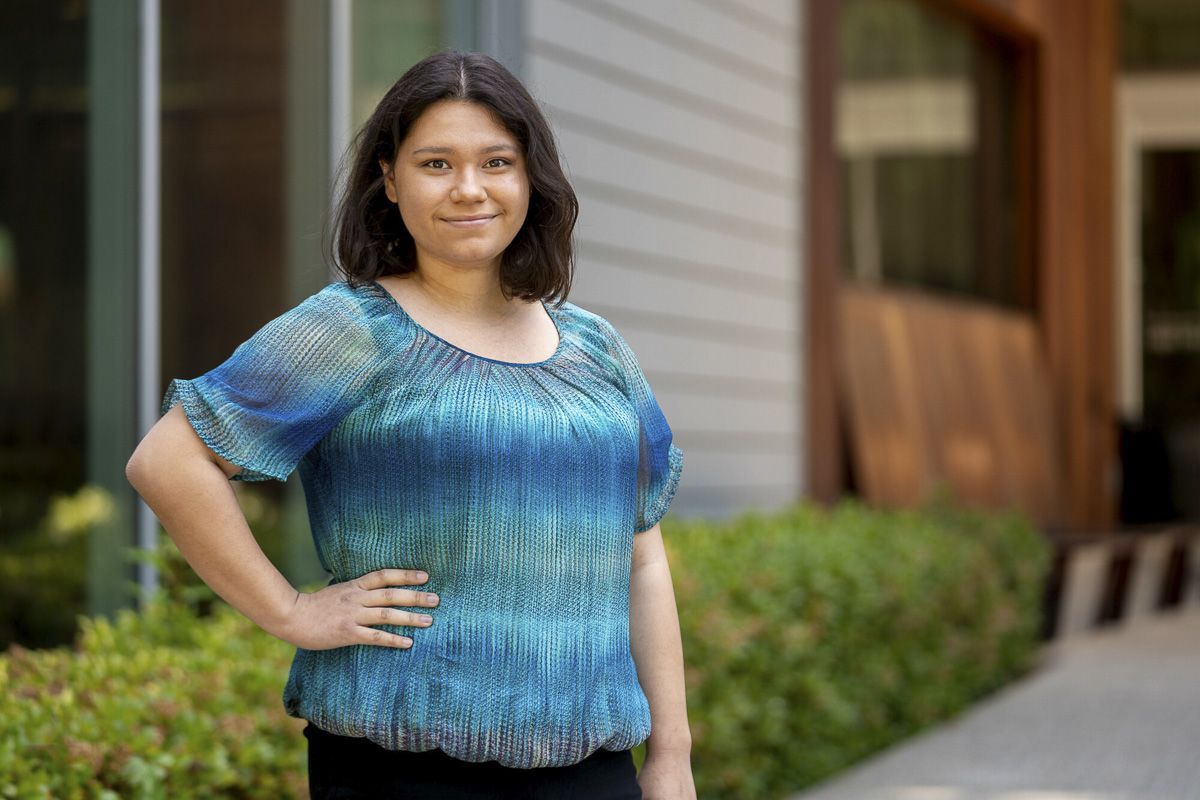 April Chai on the Sacramento Campus
