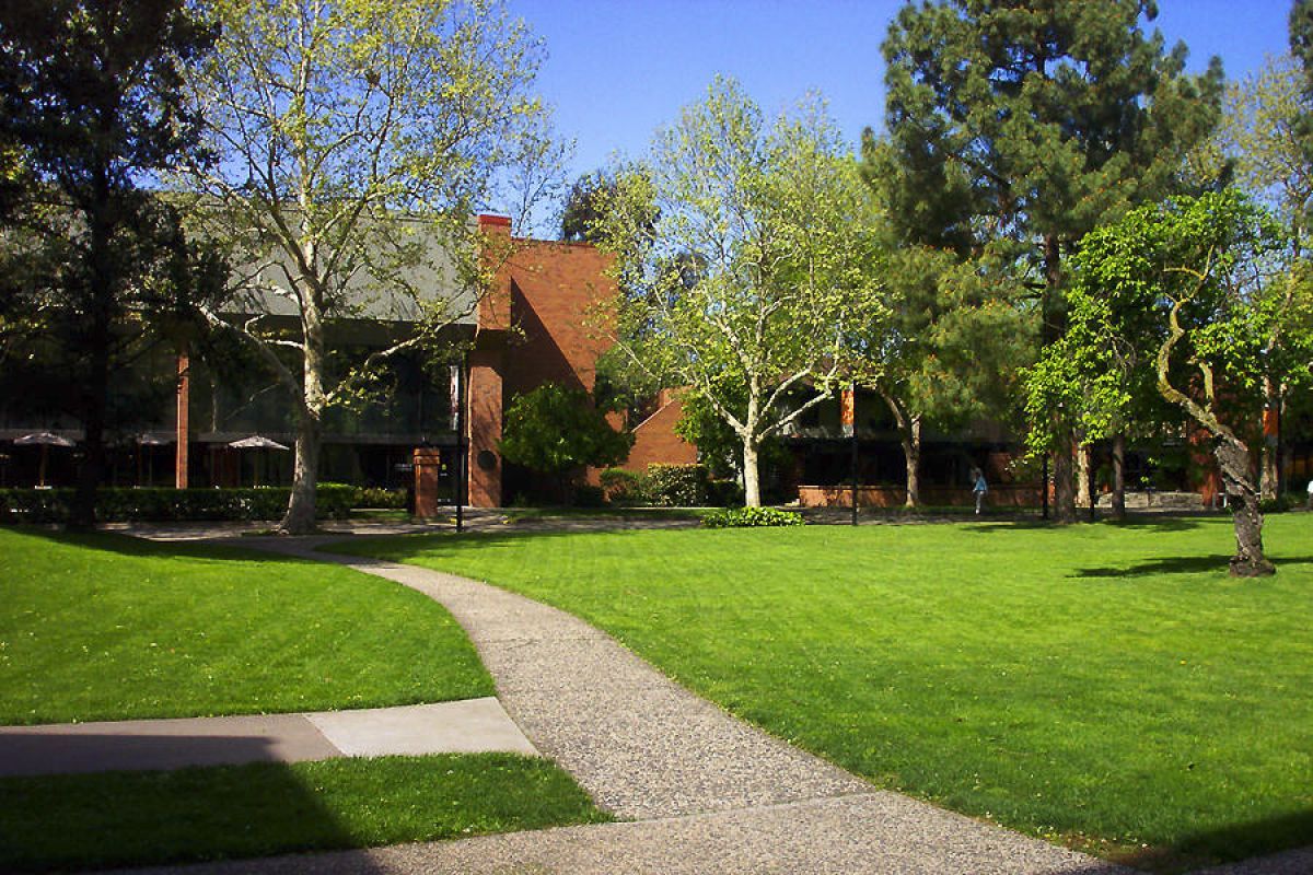 the south quad at the UOP Sacramento Campus