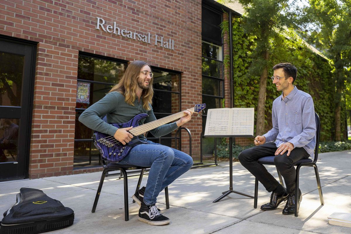 Music Composition student with Dr. Conklin