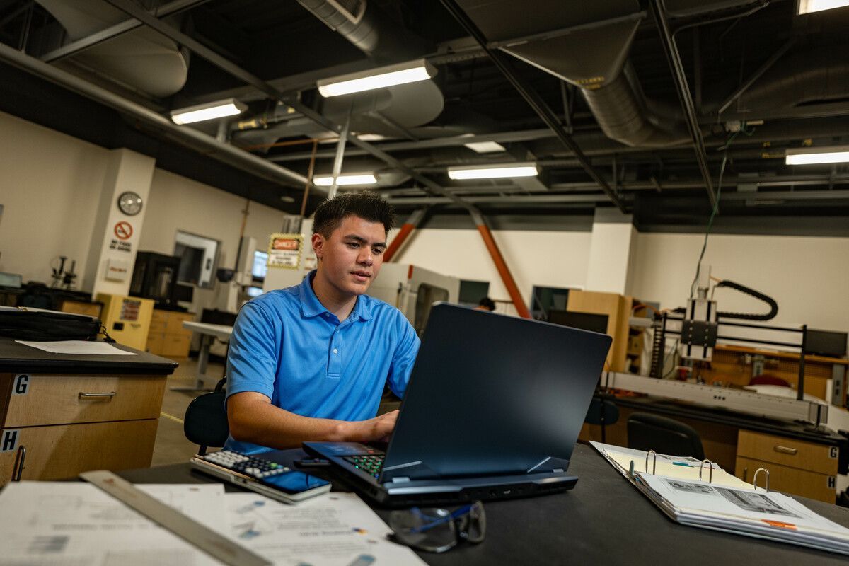 Engineering management student Tyler McIntosh