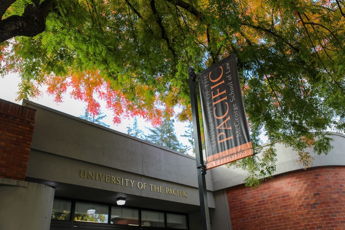 Campus sign, University of the Pacific