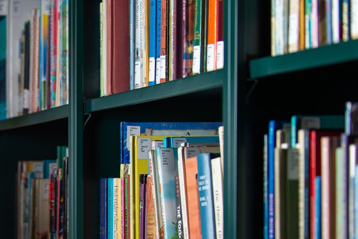 a bookshelf