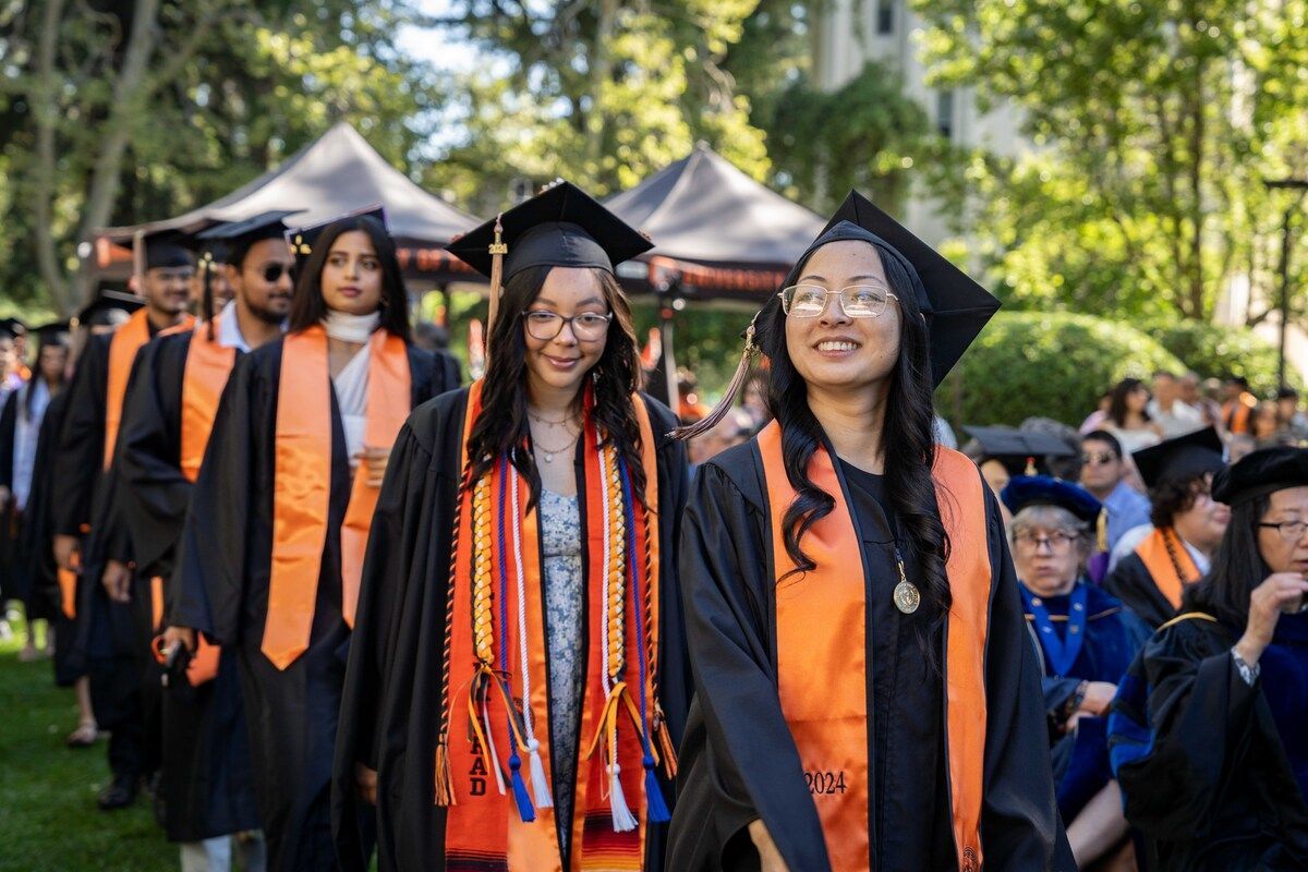graduates at 2024 commencement ceremony