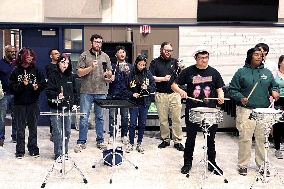 Students at 2025 Pacific Percussion Day