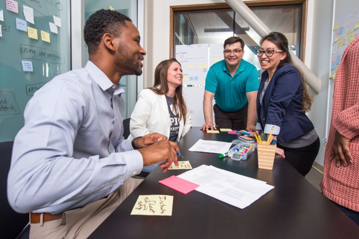 Benerd College graduate students in class