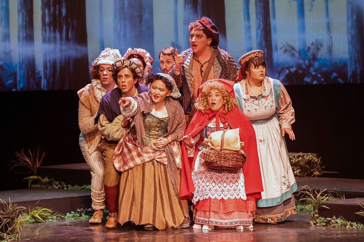 University of the Pacific's opera theatre students in a production of Into the Woods