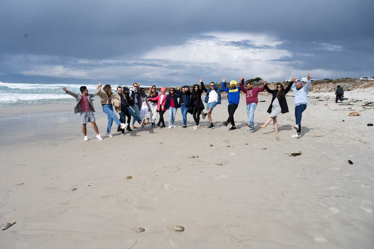 On the beach at Asilomar