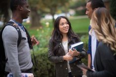 Students on campus