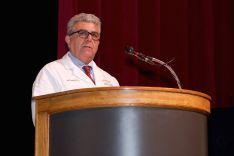 Dr. Nick Forooghi speaking at the 2023 White Coat Ceremony