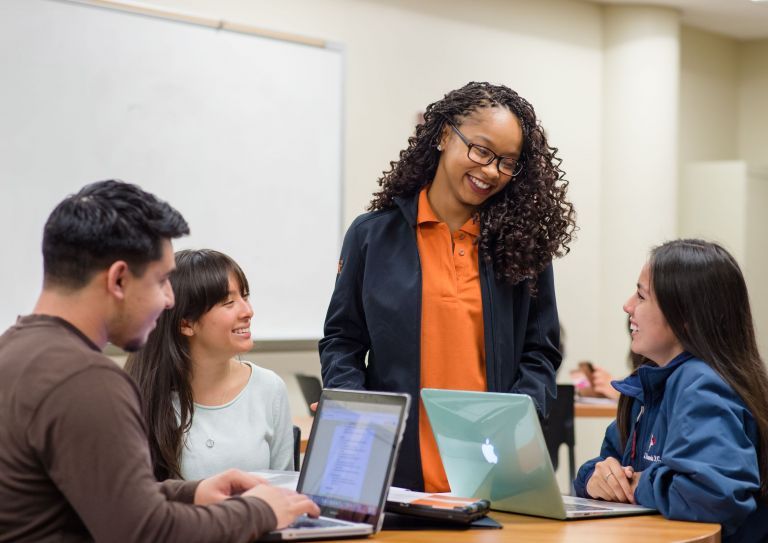 Students with professor