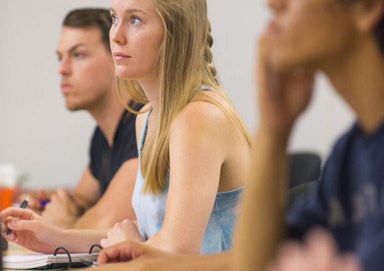 students in class