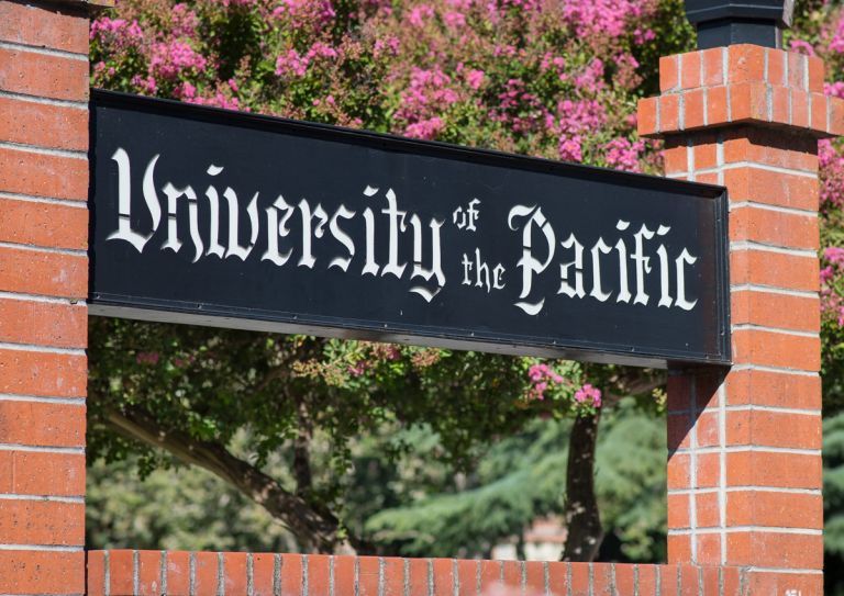 University of the Pacific sign