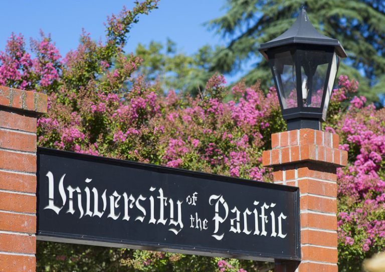 University of the Pacific sign