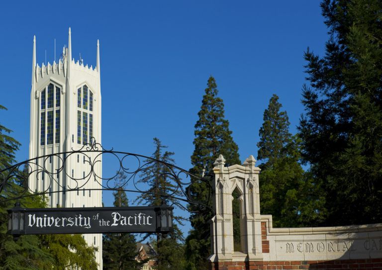 University of the Pacific's front gate
