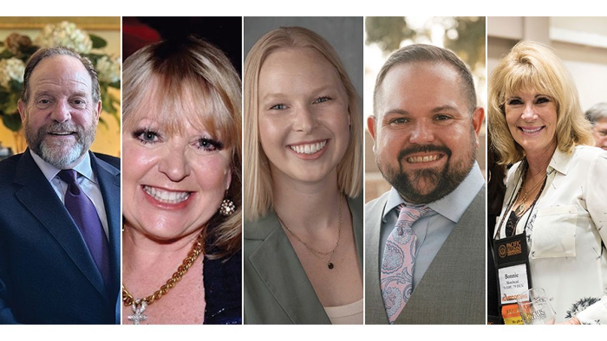 The five new members of the Alumni Board of Directors.