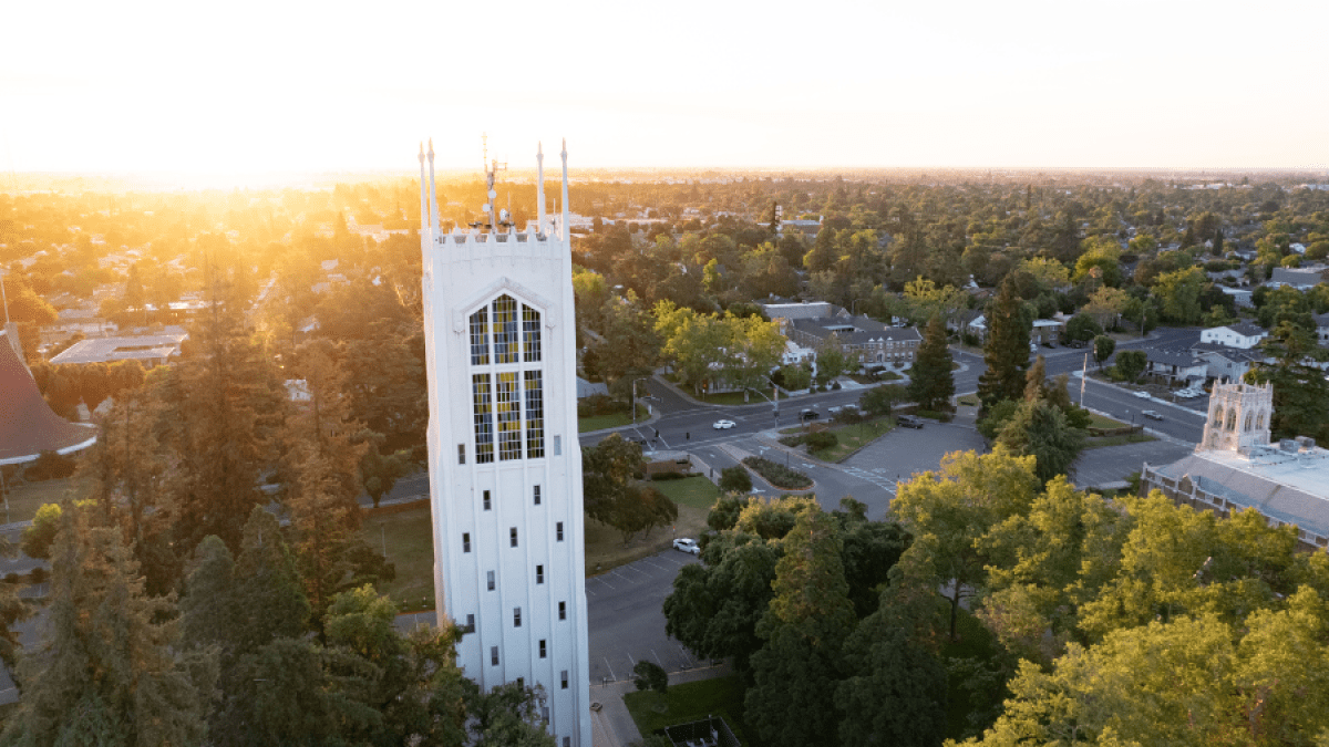 Burns Tower at sunrise 