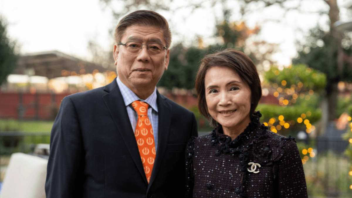 Regent Tony Chan ’77 and his wife, former Regent Virginia Chan ’77