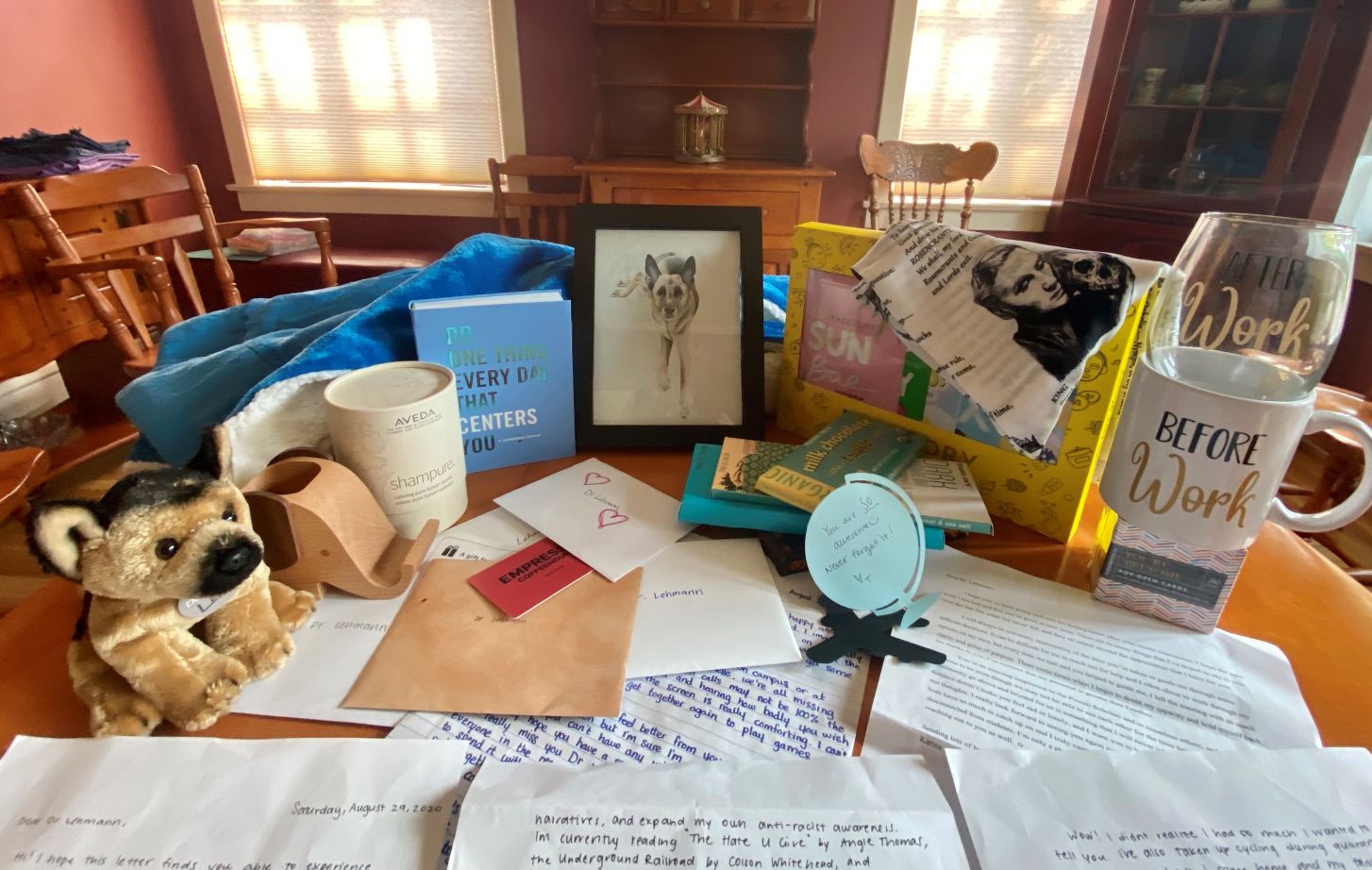 Gifts from Powerll Scholar students.