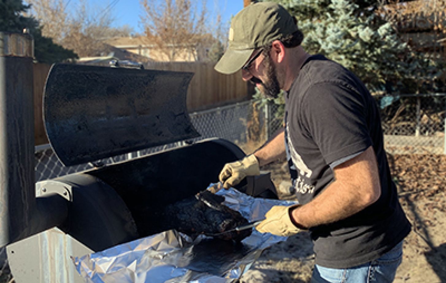 Benom Plumb grilling