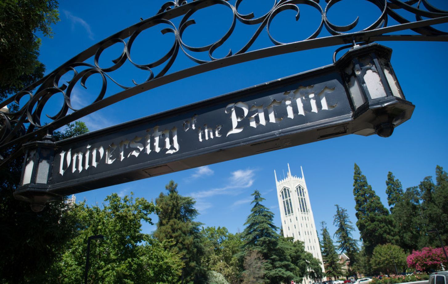 University of the Pacific's Stockton Campus entrance.