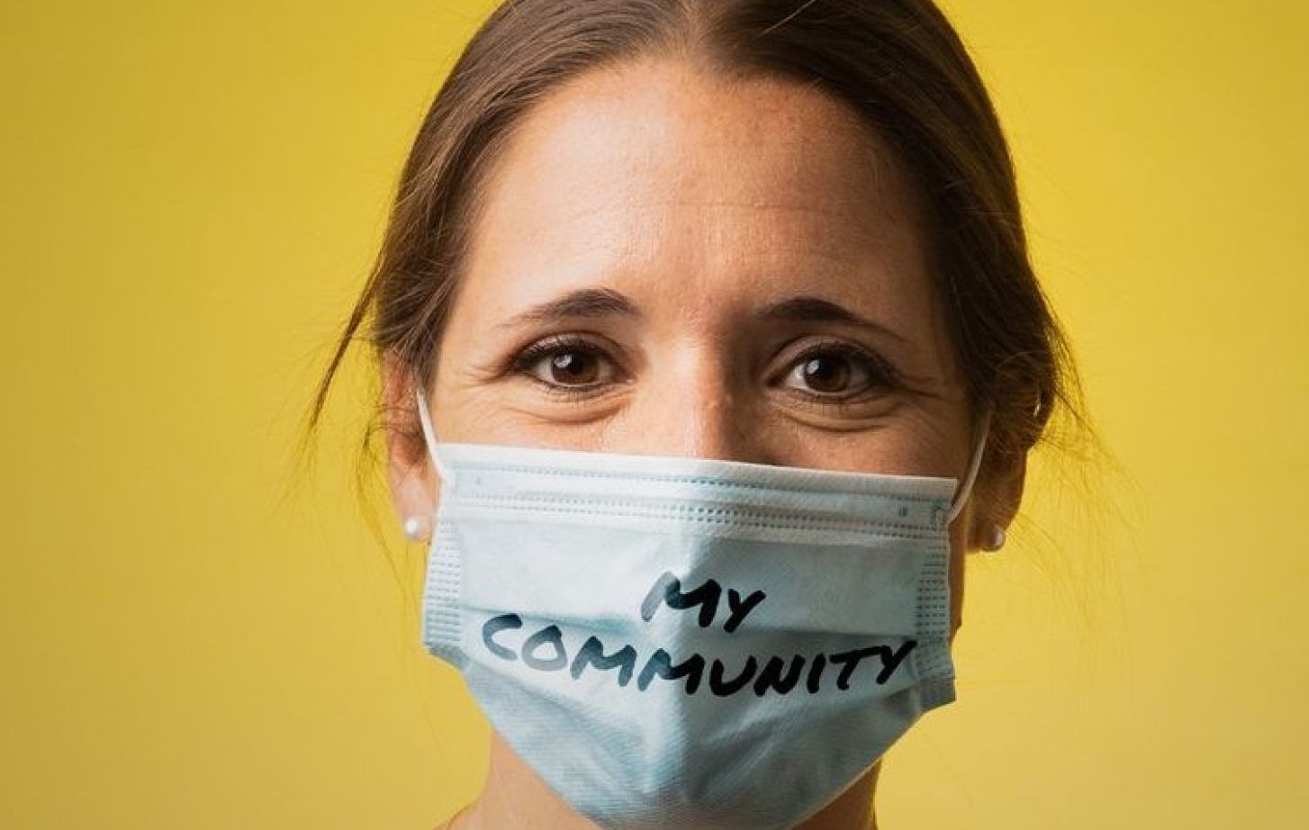 Amy Ferrell ’09 ’13 helped lead and took part in United Way’s “Mask Up” campaign.