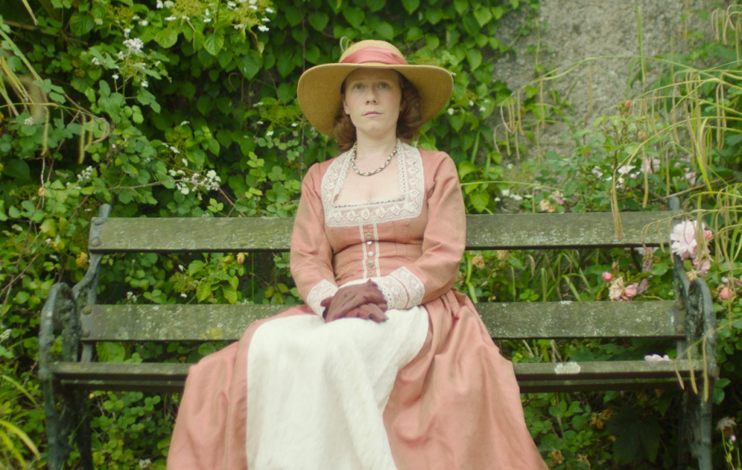 Woman sitting on a bench
