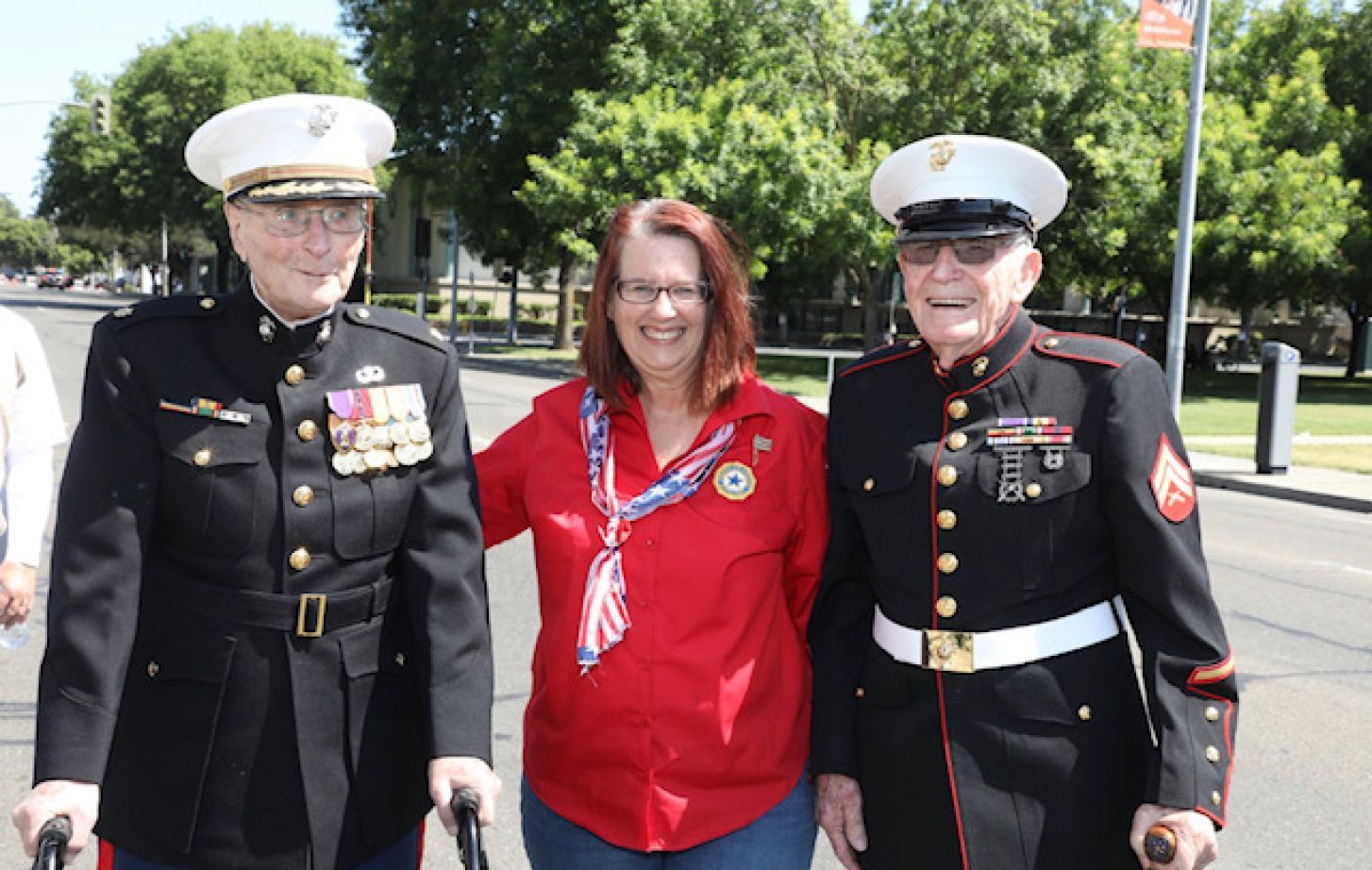 Linda Vasquez with Veterans