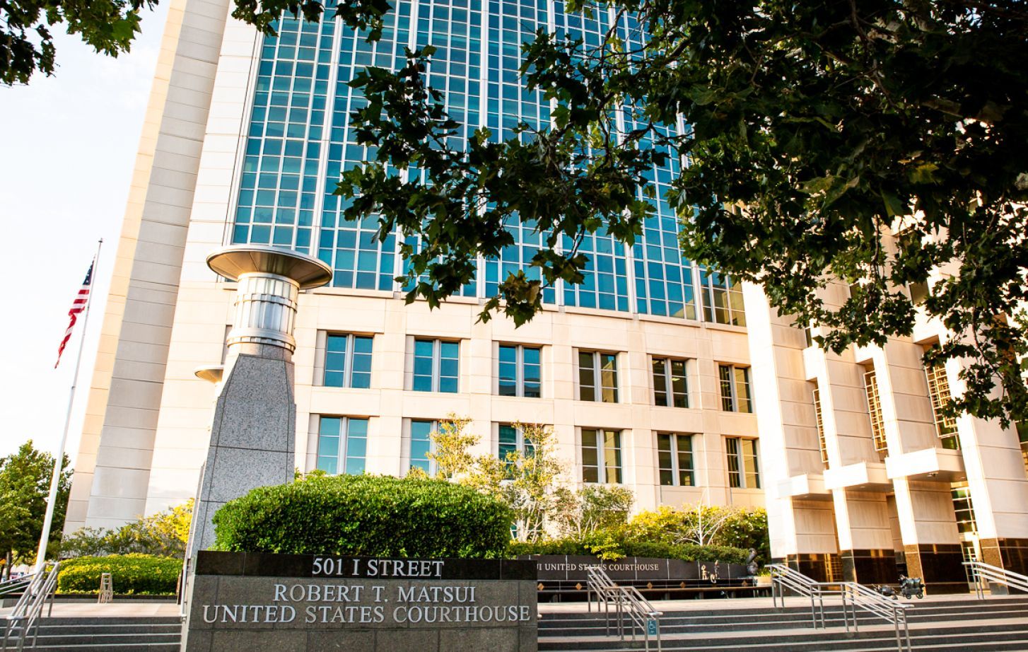 The Justice Anthony M. Kennedy Library and Learning Center is located in the library on the first floor of the Robert T. Matsui U.S. Courthouse, the home of the U.S. District Court for the Eastern District of California.