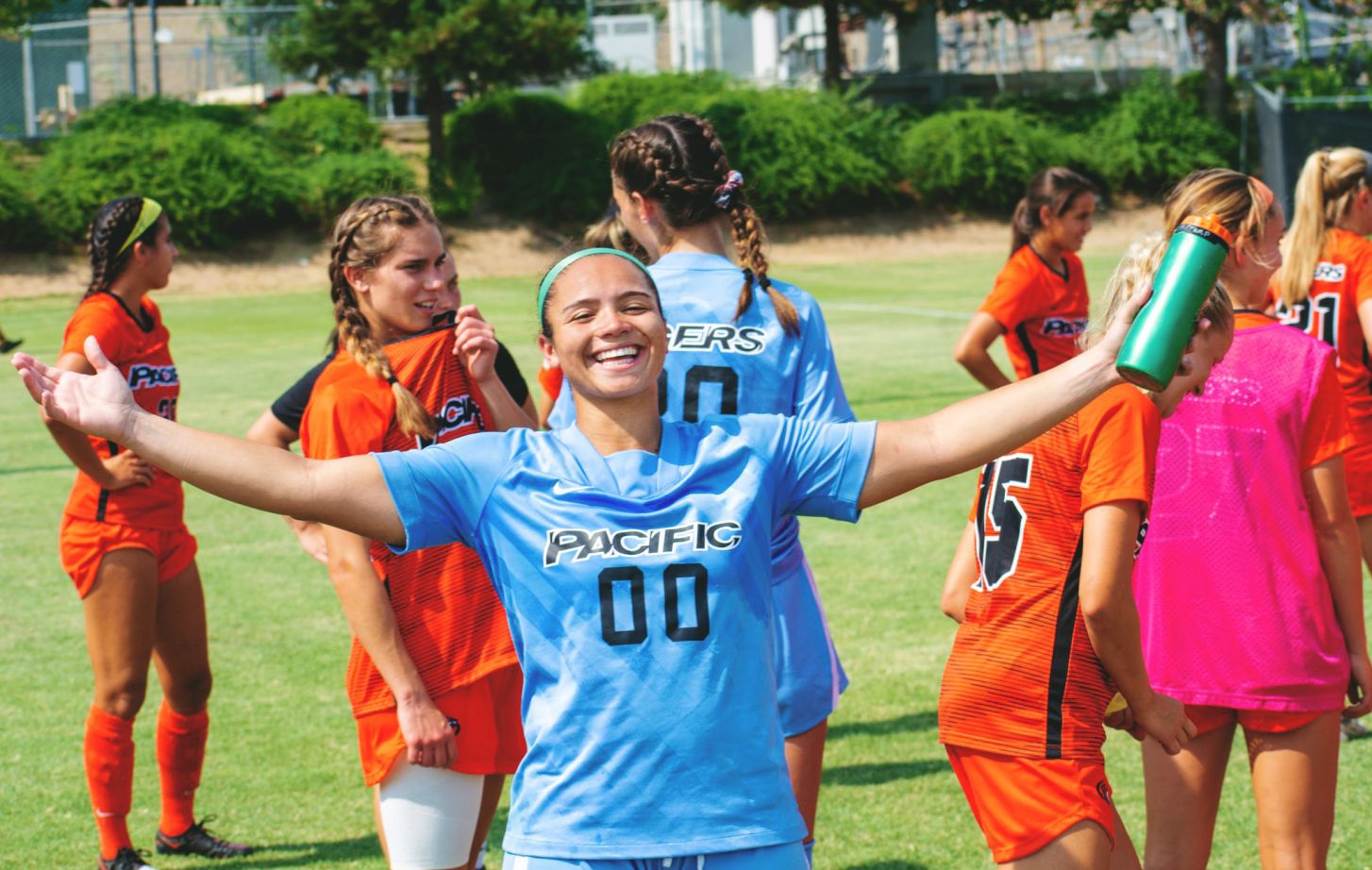 Women's soccer goalie Brenna Crump