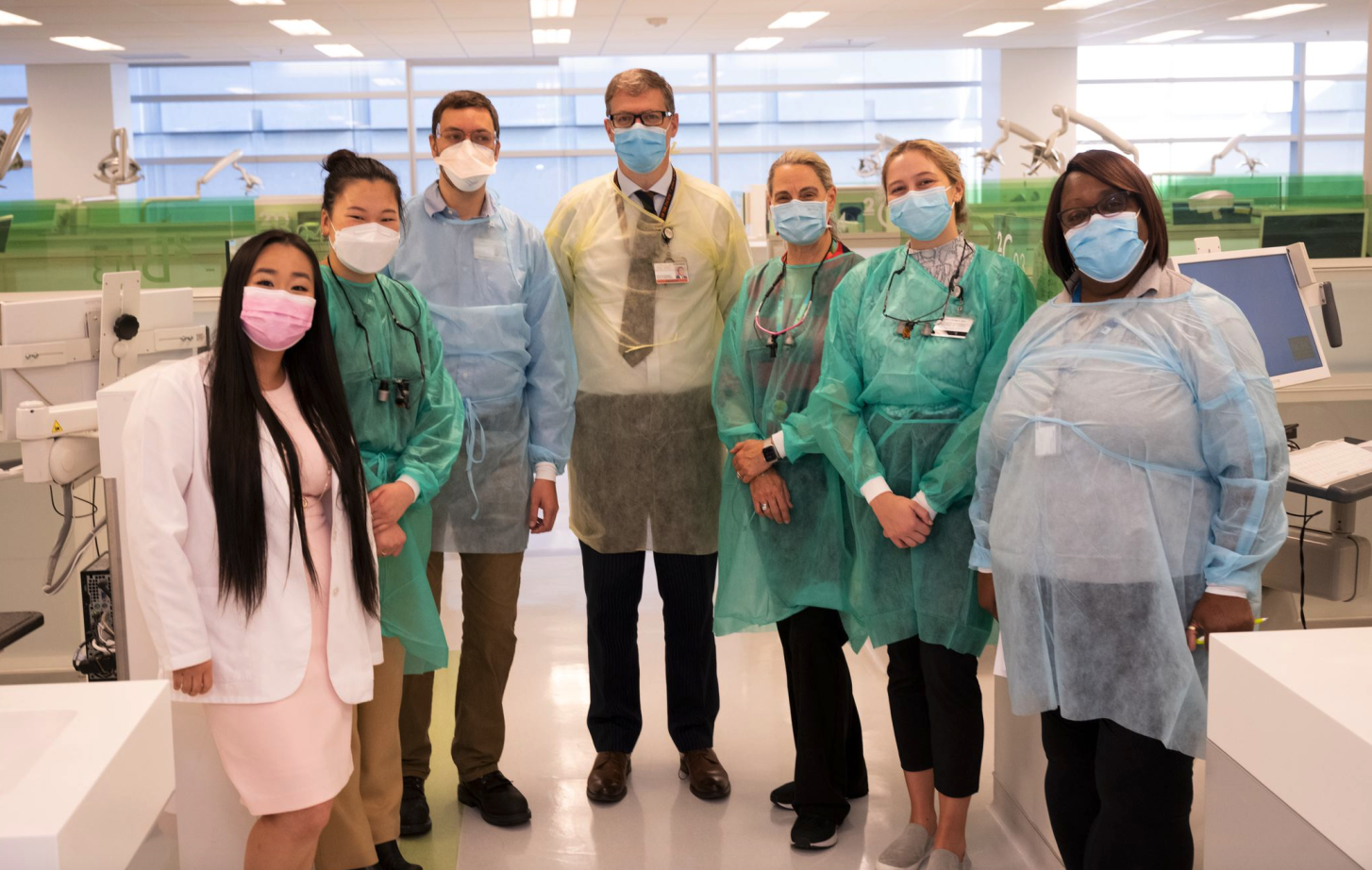 Group of clinic volunteers on Veterans Day