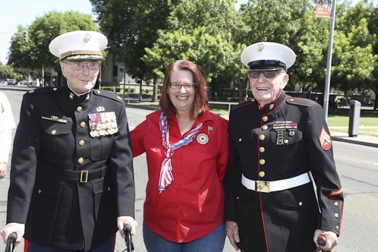Linda Vasquez with Veterans