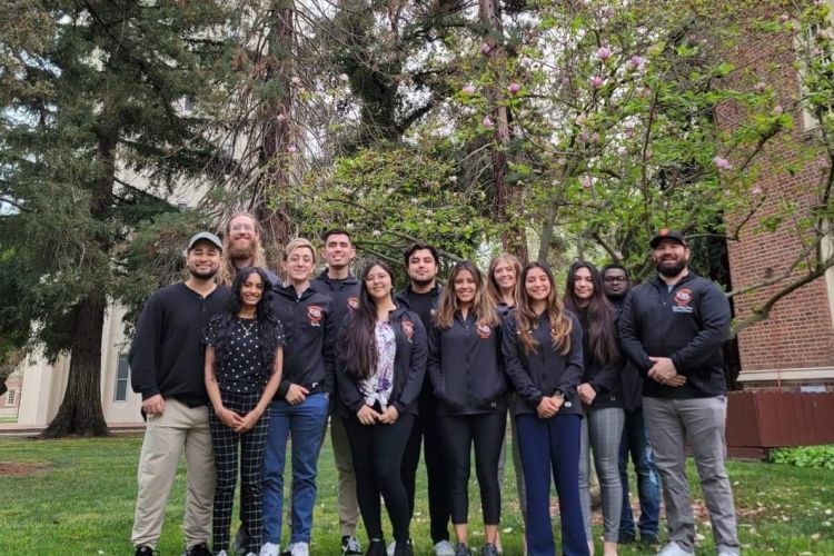 Group photo of debate team