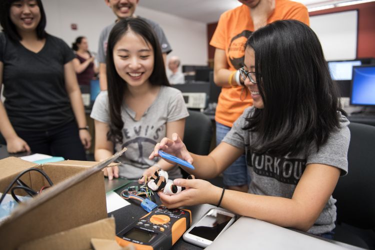 Female engineering students