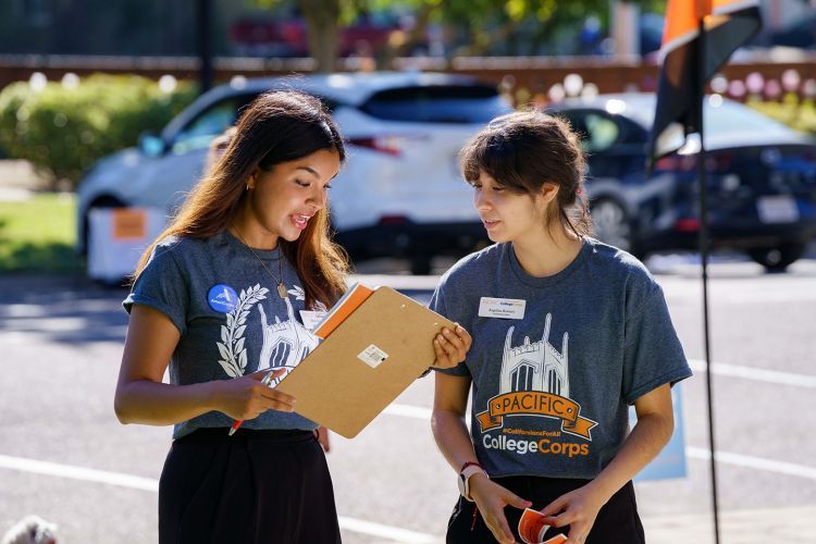 Two College Corps fellows 