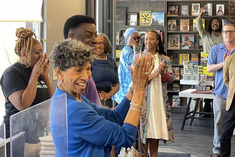 "Mother Rose," community elder of Underground Books in Oak Park