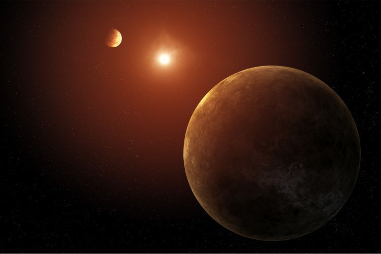 Artist rendering of the Kepler-385 system up close.