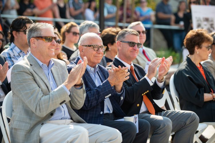 Don Shalvey at the opening of Calaveras Hall in