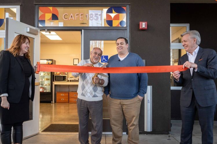 Sia Ribbon Cutting Cafe 1851