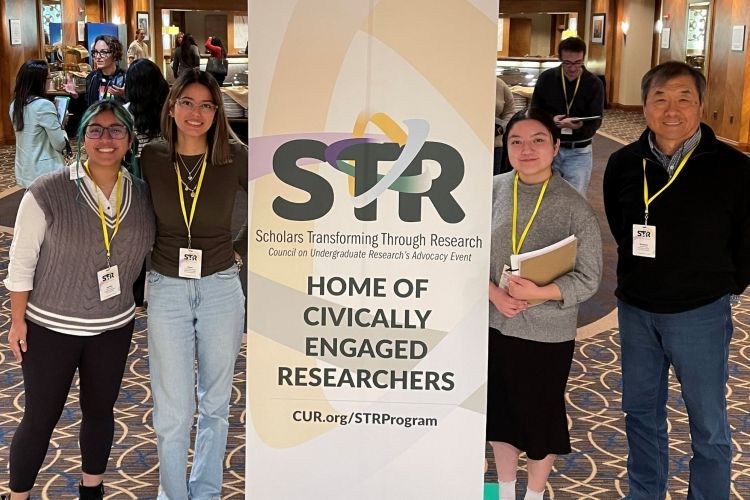 Students at conference