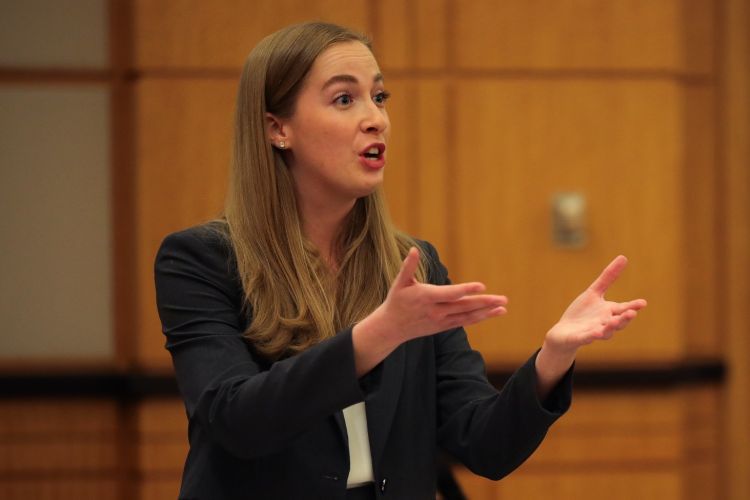 Student in mock trial