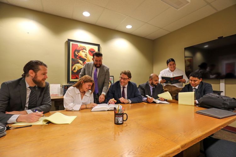 McGeorge students and Professor Ron Hochbaum at Community Legal Services.