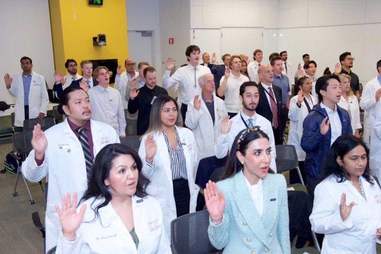 PRIMED participants taking science oath