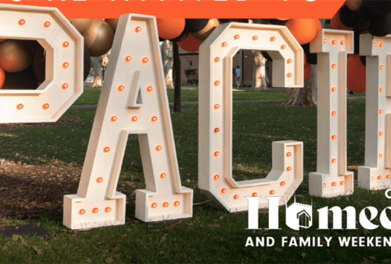Pacific Homecoming and Family Weekend