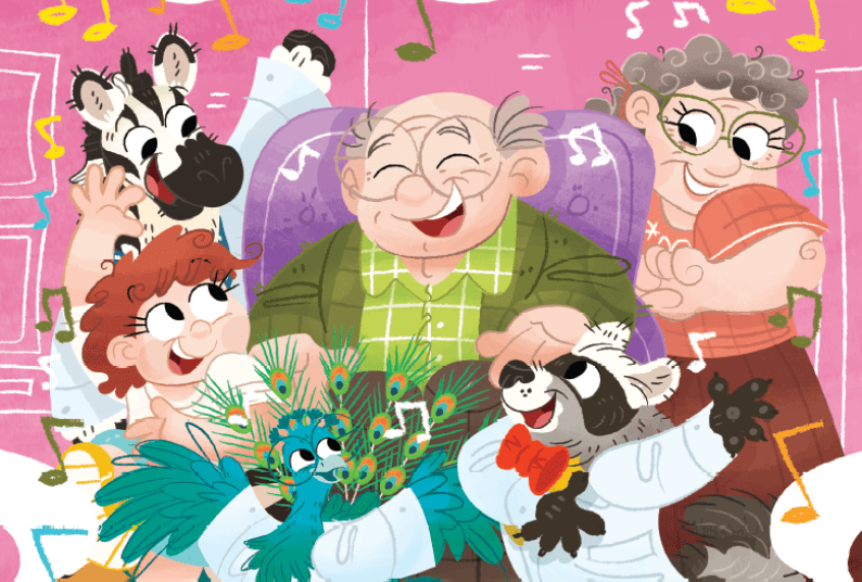 Illustration from the book, "Grandpa’s Forgotten ARIA"