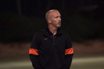 Men's soccer coach Adam Reeves
